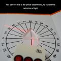 Physical Optics Kit, Laboratory Equipment, Optical Concave and Convex Lenses, Prism Set, Optical Test Box. 