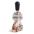 Electric Guitar Toggle Switch 3 Way In Black (Rhythm Treble) Pickup Selector. 