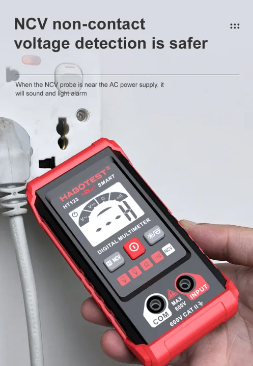 HABOTEST%20HT123%20Digital%20Multimeter%20600V%20AC/DC%202000%20Counts%20High-Precision%20Anti-Burning%20Smart%20Multimeter%20/No%20Need%20To%20Shift%20/NCV%20Non-Contact%20/Automatic%20Identification%20-%20Image%203