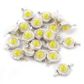 20Pcs- 8mm Bead Diameter WHITE Color 3 Watt DC 3.7V Ultra Bright White 3W COB LED SMD Chip 3.7V DIY LED Light Bulbs. 