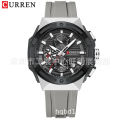 CURREN/Karen 8462 multi-function tape waterproof watch six-pin calendar couple watch men's watch women's watch. 