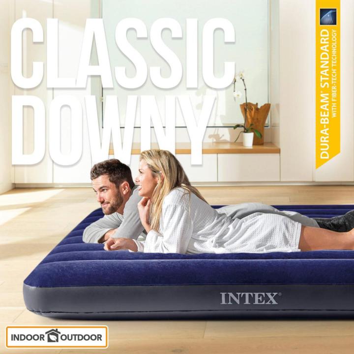 Enjoy Comfortable Sleep With Super Soft Intex Dura Beam Standard Intex 25Cm Quality Air Mattress For A Good Night S Rest Daraz .bd