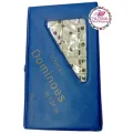 Dominoes Set 28 Piece Domino Tiles Handcrafted Classic Numbers Board Game (Plastic Box) - Chess Board. 