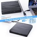 External CD/DVD Drive for Laptop, USB 3.0 & Type-C Portable CD DVD +/-RW Burner Optical Drive Reader Writer DVD Player Durable Easy Install. 