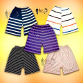 5 Pieces Stripe Boy Half Pant Same Design by Any color. 