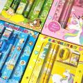 Special Kids Stationary Set - Back To School Gift Set - 6-in-1 Amazing Colorful Set For Children Including pencils, eraser, sharpener, ruler and crayons.