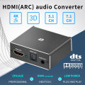 HDMI-compatible Audio Extractor HDCP CEC Optical TOSLINK SPDIF 3.5mm RCA Converter 4K x 2K 3D HDMI-compatible Splitter Adapter.