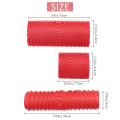7 Inch Empaistic Pattern Roller Painter +2 PCS Wood Graining Painting Tool,Art Wallpaper Imitation Wood Grain Tool,Wall Texture Art Painting Tool Set. 