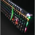 USB Wired 104 Keys Gaming Mechanical Keyboard With No Delay In Key Press And Colorful Backlight. 