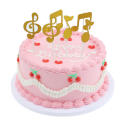 6 Pcs Music Notes Themed Cupcake Topper Paper Cake Inserts Card Wedding Cake Topper Decoration. 