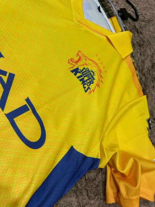 CSK%20Chennai%20Super%20Kings%20Jersey%202025%20Short%20Sleeves%20Premium%20Honeycomb%20Fabric%20-%20Image%207