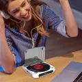 Portable CD Player, V5.3 Wireless Walkman CD Player Anti-Skip Shockproof Protection Rechargeable Personal CD Player With LCD Display. 