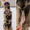 Black Pink Gray 4Pcs Magic Hair Styling Tools Set DIY Hair Braiding Braids For Women Girls Twist Bun Hairpin Hair Accessories.