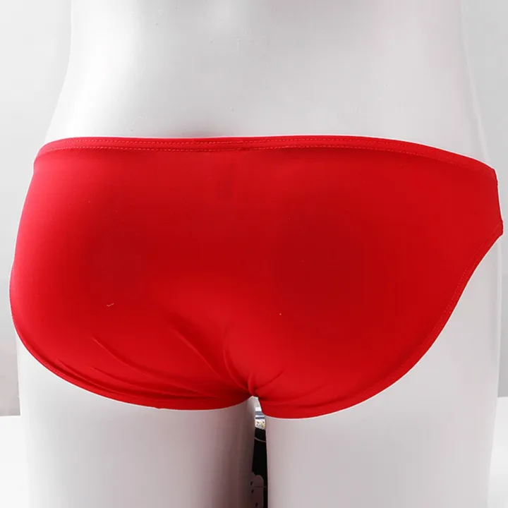 Cool%20Ice%20Silk%20Low-rise%20Underwear%20Men's%20Solid%20Smoth%20Seemless%20Briefs%20Soft%20Bugle%20Pouch%20Panties%20Comfortable%20Breathable%20Bikini%20-%20Image%205