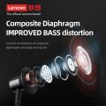 Lenovo HE05X Bluetooth 5.0 Earphones Sports Headphones Waterproof Wireless HIFI Sound Magnetic Neckband Headset Mic **Black**.