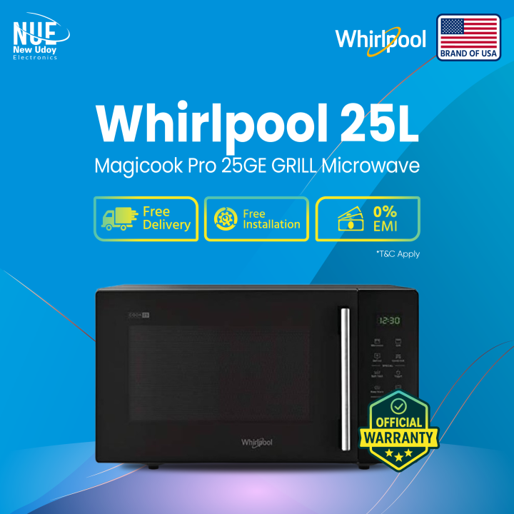 Whirlpool Official warranty 25L Magicook Pro 25GE GRILL Microwave