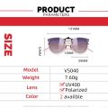 VIVIBEE Gradient Women's Cat Eye Flip Up Clip On Sunglasses Women Driving Polarized Oversized Sun Glasses Purple Eyeglasses. 
