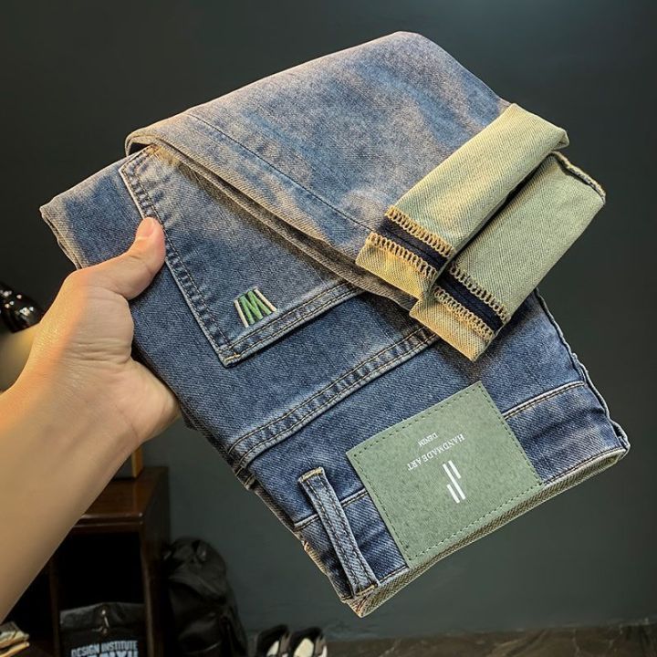 Autumn%20and%20Winter%20Luxury%20Streetwear%20Men's%20Denim%20Jeans%20Softener%20Casual%20Korean%20Trendy%20Slim%20Fit%20Embroidery%20Soft%20Versatile%20Trousers%20-%20Image%204