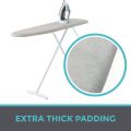 2X Reflective Ironing Board Cover with Two Nylon Sticker Straps Boards Scorching and Staining Elastic Edge Covers.