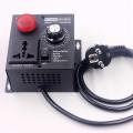 Ac220V 4000W Scr Electronic Voltage Regulator Temperature Motor Fan Speed Controller Dimmer Electric Tool Adjustable,Eu Plug.