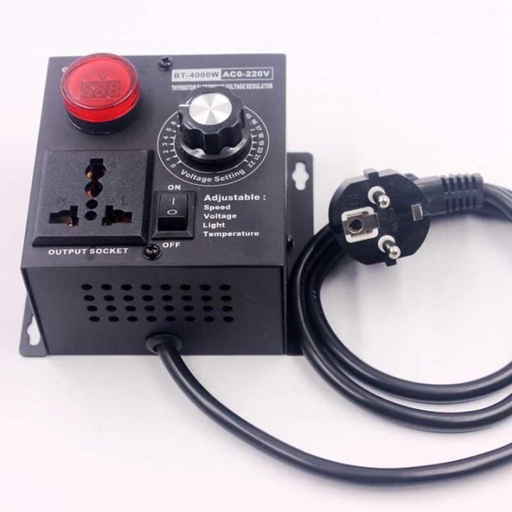Ac220V%204000W%20Scr%20Electronic%20Voltage%20Regulator%20Temperature%20Motor%20Fan%20Speed%20Controller%20Dimmer%20Electric%20Tool%20Adjustable,Eu%20Plug%20-%20Image%204
