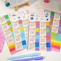 1/2 Set Calendar Index Sticker Month Stickers Tabs Planner Adults 2024 Adhesive Bookmark Date Planners. 