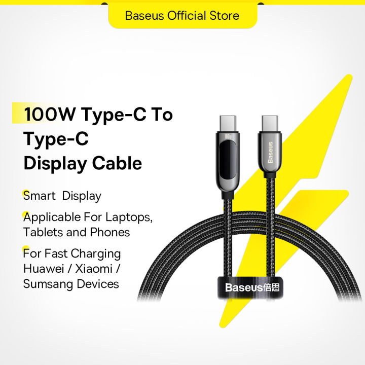 Baseus PD100W USB C Cable for MacBook 2021 2020 5A Fast Charging USB Type C Cable For Xiaomi Samsung Huawei Data Wire Phone Charging Cable