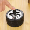 1 Pcs Wheel Ash Tray Modern Wind proof Cigarete Ashtray Tire Shape Car Cigaratte Cigarate Ashtray Case Lighter.