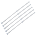 5X Telescopic Shower Rod Shower Curtain Rod Telescopic Rod Rod Shower White 30-50 cm. 