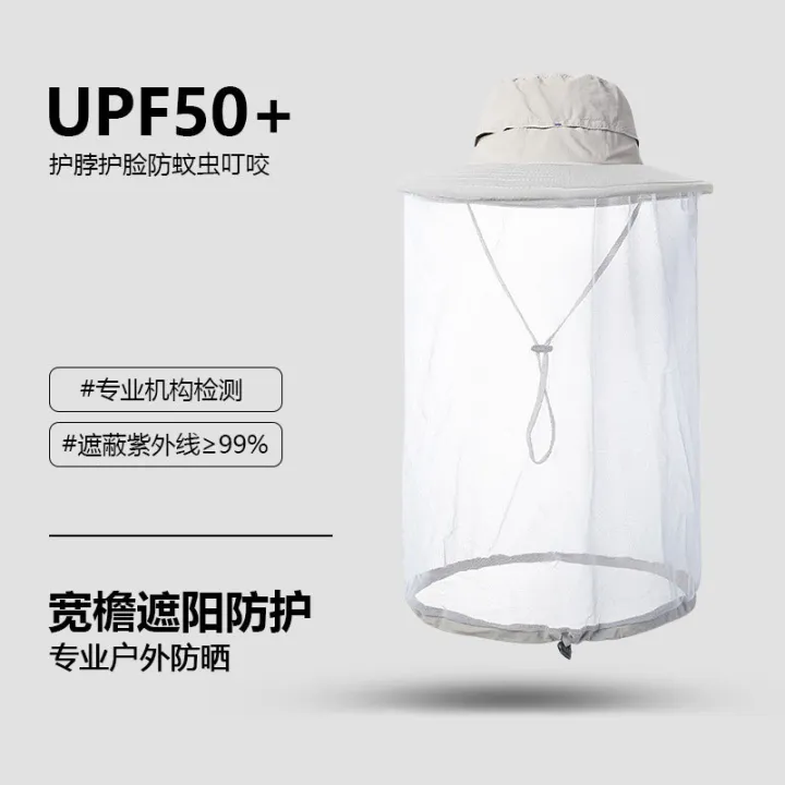 Outdoor%20sun%20hat%20big%20brim%20sun%20hat%20mesh%20mask%20protective%20fishing%20hat%20fisherman%20hat%20insect%20repellent%20hat%20wholesale%20-%20Image%207
