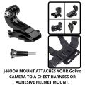 Action Camera Chest Mount with Phone Holder for Smartphone and Action Camera - Effortlessly Capture Your Vlogs and Adventures, Chest Mount With Mobile Mount Holder. 