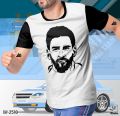 Argentina's Messi Lovers Round Neck Short Sleeve Tshirt.
