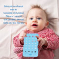 Teether Sensory Toy Silicone Safe Simulated Baby Phone Teether Soft Bright Color for Home. 