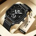 New TRSOYE luxury fashion leather belt wrist-watche for men.