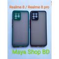 Matte Back Cover For Realme 8 / Realme 8 Pro.