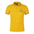 2023Brand New Nautica Summer Fashion Polo Shirt Men's Printed Casual Short Sleeve Lapel Slim Handsome Jogging Fitness Sportswear. 