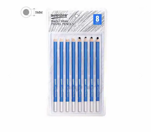 WORISON%20Artist%20Black%20&%20White%20Pastel%20Pencils%20%E2%80%93%208%20Piece%20Set%20%7C%20Sketching%20&%20Shading%20Pencils%20-%20Image%202