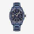 Naviforce NF9117 - Royal Blue Stainless Steel Analog Watch for Men - Royal Blue. 