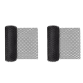2X Plastic Chicken Wire Fence Mesh,Fencing Wire for Gardening, Poultry Fencing, Chicken Wire Frame Netting.