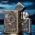 New Zorro Good quality 3D carved armor Windproof oil lighter. 