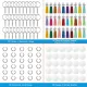Acrylic Keychain Blank Set, Transparent Round Acrylic Blank Bulk (5 Inches), Suitable for Vinyl Resin Craft Project DIY. 