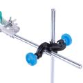 New Lab Stands Double Top Wire Clamps Holder Metal Grip Supports Right Angle Clip.
