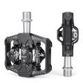 Double-sided Clip Pedals MTB Pedals Cycling Pedals with Cleats Replacement For SPD Mountain Bicycle Pedal System.