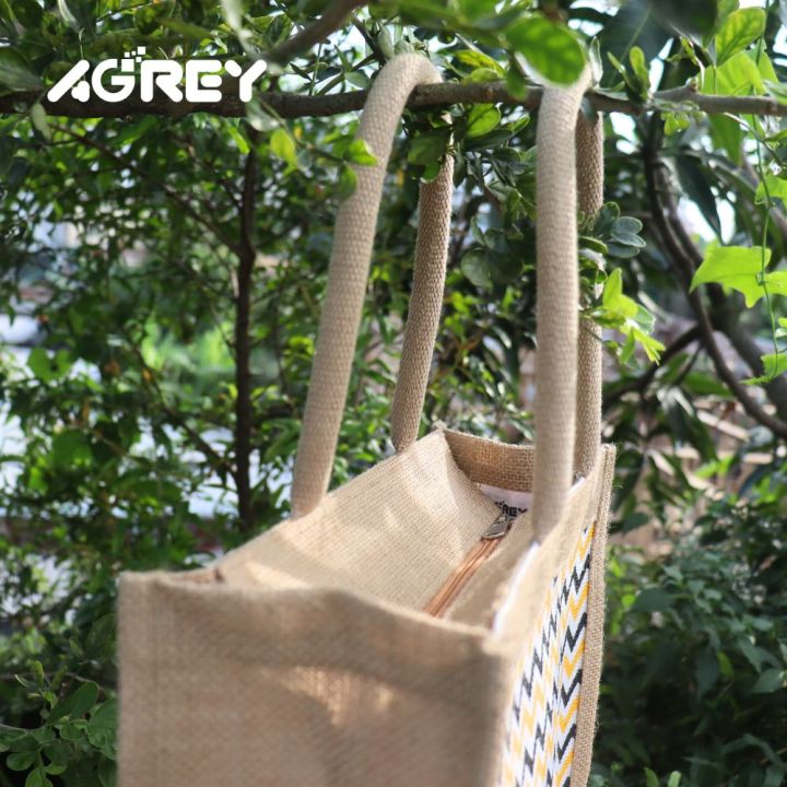 Jute%20Shopping/Tote%20Bag,%20Yellow%20&%20Black,%20(12"x14"x5")%20-%20Image%205