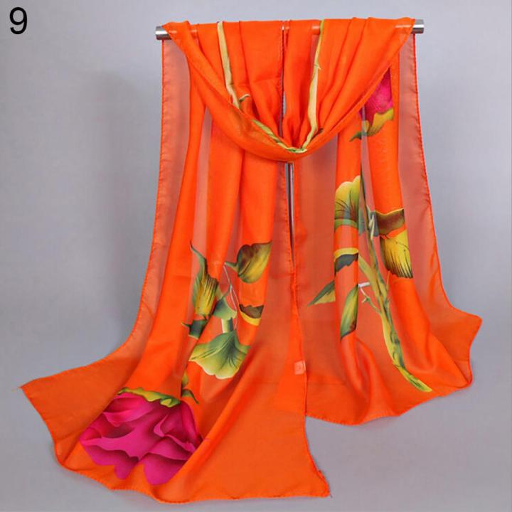 Oimg%20women%20fashion%20long%20soft%20wrap%20shawl%20rose%20flower%20printed%20sheer%20chiffon%20scarf%20-%20Image%202
