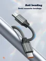 LDNIO 65W Type-C Fast Charging Cable, Type-C to Type-C Mobile Phone Charging Cable -1M.