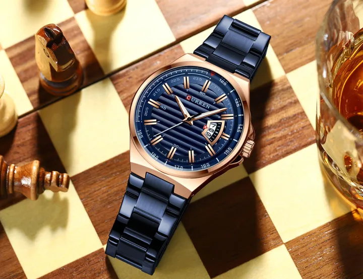 CURREN%208375%20Calendar%20Business%20Waterproof%20Stainless%20Steel%20Band%20Luxury%20Quartz%20Watches%20for%20Men%20-%20Blue%20,%20Rose%20Gold%20-%20Image%205