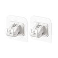 Curtain Rods No drilling,Nono Bracket No Drill Curtain Rod Brackets Self Adhesive Curtain Rod Holders Nail Free Adjustable Curtain Rod Hooks Curtain Hangers for Bathroom Kitchen Bathroom Hotel.