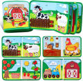 Baby Toy Soft 3D Cloth Book First Book Montessori Infant Early color Cognitive Educational Toys Learning Basic Life Skills Toys SnowWhite. 