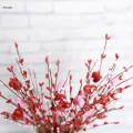 6Pcs Valentines Artificial Decor Floral Picks 16.5inch Long for Home Office. 